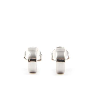Maison Margiela Minimalistische Signature Creolen met Nummering - Dames - Oorbellen - Grijs - ONE Size - Accessoires