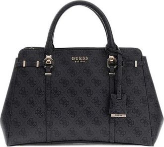 Guess Tassen, Dames, Grijs, ONE Size, Leona Logo Multi Compartment Satchel