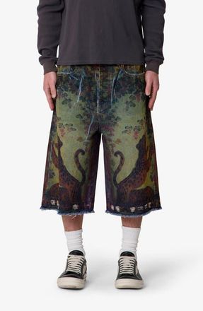 mnml Ultra Baggy Denim Shorts in Multi at Nordstrom, Size 32
