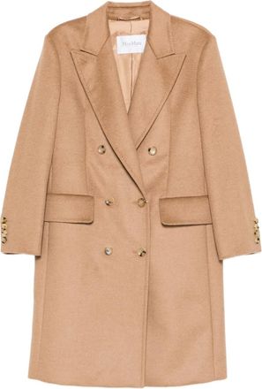 Max Mara Cosa jas met dubbele rij knopen - Beige