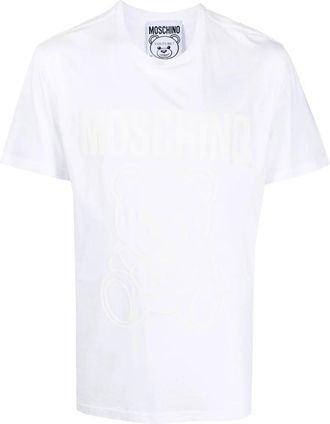 Moschino Teddy Bear T-Shirt - Heren - T-shirts - Wit - M - Katoen - Tops