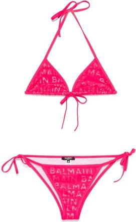 Balmain Roze Driehoek Bikini Casual Stijl - Dames - Bikinis - Roze - XL - Nylon - Badmode
