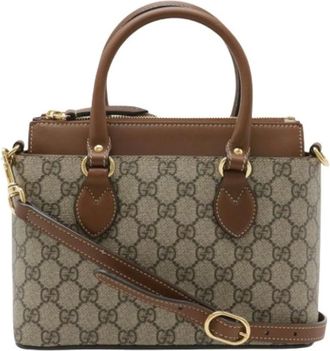 Gucci Pre-owned Mini Bags, female, Brown, Size: ONE SIZE Pre-owned GG Supreme Mini Shoulder Bag