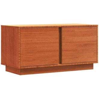 vidaXL TV Cabinet Wax Brown 80 x 35 x 40.5 cm Solid Pine Wood vidaXL