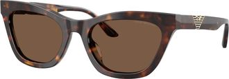 Emporio Armani 0Ea 4259U - Dames - Zonnebrillen - Bruin - 55 MM - Accessoires