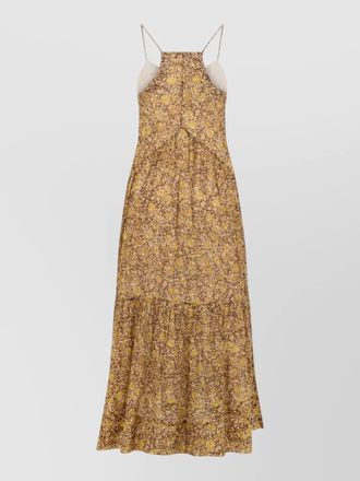 Isabel Marant long tiered cotton voile dress