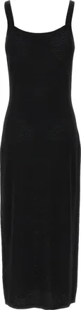 Alexander Wang Womens Black Viscose Midi Dress
