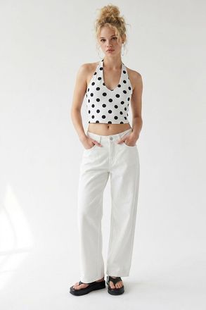 Mixray Hoge Taille Wijde Denim Jeans