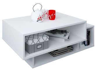ebuy24 Ebuy24 - Mesa De Centro De Madera Vcm Mesa De Sof&aacute; Con Suficiente Espacio De Almacenamiento Dimensiones Aprox. Al. 35 X An. 88 X P. 50 Cm Mesa De Sal&oacute;
