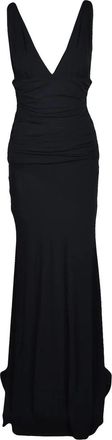 Aniye By Long Ruched Jersey Dress - Black