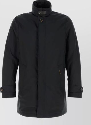 Moorer polyester blend duca jacket high collar