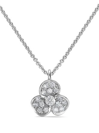Leo Pizzo Candy Flora pendant necklace - women - Diamond/18kt White Gold - 42 - Silver