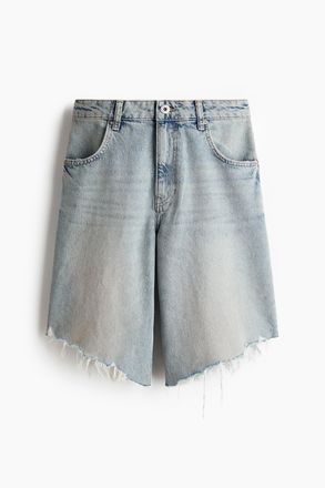 H&M Bermudashorts aus Denim - Helles Denimblau