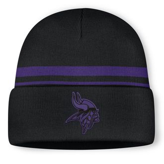 Nike Minnesota Vikings Primetime Utility Nike Mens NFL Cuffed Beanie in Black | NF40091N9M-10L
