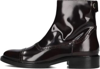 Billi Bi Rode enkellaarzen voor dames - Dames - Enkellaarsjes - Rood - 37 EU - Wol - Schoenen