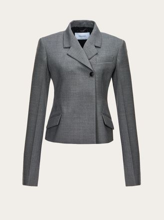 Ferragamo Damen Zweireihiger Blazer VINTAGE GREY