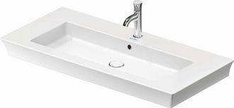Duravit Lavabo Tulip Blanco, Ancho 1055mm, 1 Agujero Para Grifo, Con