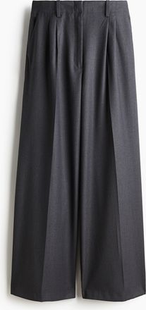 H&M Weite Twillhose - Grau