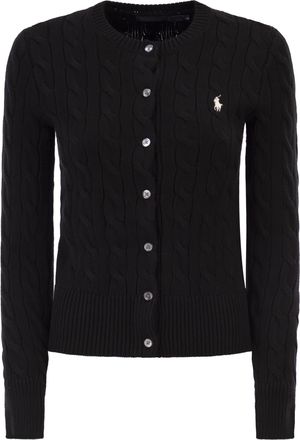 Polo Ralph Lauren kabelgebreid katoenen vest met ronde hals