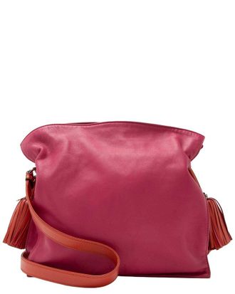 Loewe Orange Nappa Mellow Nappa Flamenco Tassel Shoulder Bag (Authentic Pre- Loved)