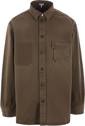 Loewe Medium-Weight Garment-Dyed Cotton Overshirt Clothing