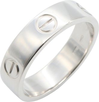 Cartier Silver White Gold (18K) Band Ring (Pre-Owned)