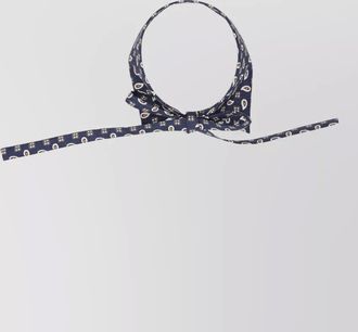 Max Mara adjustable paisley bow tie accessory