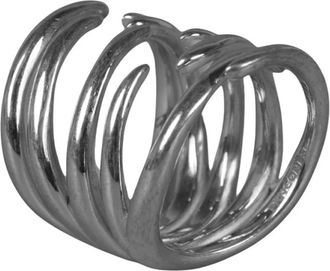 Panconesi Rhodium Vergulde Messing Sieradencollectie - Dames - Ringen - Grijs - ONE Size - Accessoires