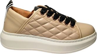 Alexander Smith Stijlvolle Sneaker - Dames - Sneakers - Beige - 35 EU - Leer - Schoenen