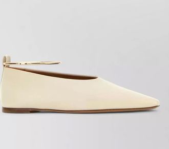 Jil Sander leather ballerina shoes