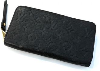 Louis Vuitton Black Noir Monogram Empreinte Long Wallet (Bi-Fold) (Pre-Owned)