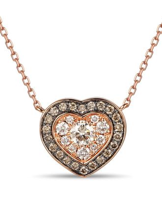Le Vian 14K Rose Gold 0.47 Ct. Tw. Diamond Pendant Necklace