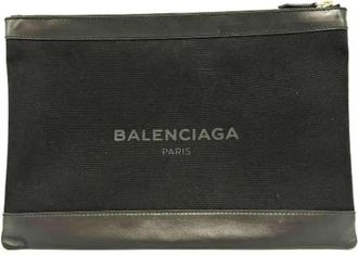Balenciaga Pre-owned Canvas clutches - Dames - Vintage Clutch - Zwart - ONE Size - Vintage