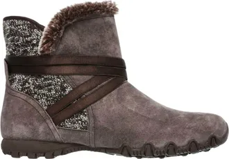 Skechers Womens Bikers Flare Boot In Chocolate