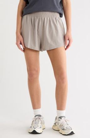 Zella Interval High Waist Flowy Shorts in Grey Earl at Nordstrom Rack, Size X-Large