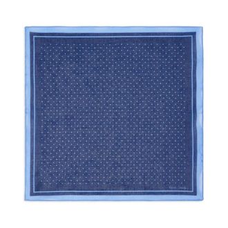 Paul Smith Polka-dot Pocket Square - male - Paul Smith - Handkerchiefs - Blue - ONE SIZE - Accessories