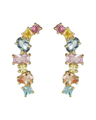 Liv Oliver 18K Plated 4.75 Ct. Tw. Quartz Earrings