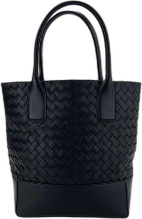 Bottega Veneta Black Intrecciato Tote Bag (Pre-Owned)