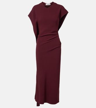 Victoria Beckham Victoria draped cady midi dress