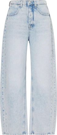 Free People Womens Turbo Baggy Puddle Jeans, Beach Please, 27