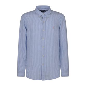 Polo Ralph Lauren Woven Sport Shirt - Heren - Casual Overhemden - Blauw - M - Overhemden