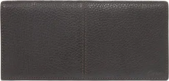 Cartier Dark Brown Leather Long Wallet (Bi-Fold) (Pre-Owned)