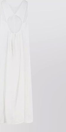 Aspesi vissuto linen dress cutout back tie