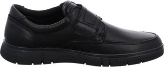 Ara Leren Instapper met Klittenband - Heren - Loafers - Zwart - 39 EU - Leer - Schoenen