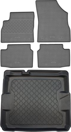 OEM Juego De Alfombrillas De Goma Para Coche Y Maletero Para Opel Astra K V Hatchback (5 Puertas) Desde Noviembre De 2015