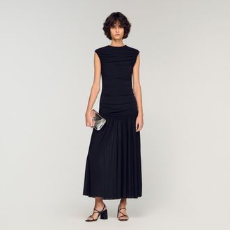 Sandro Draped maxi dress