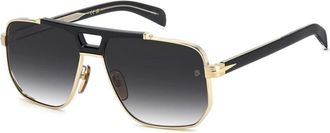 Eyewear by David Beckham DB 7157/S Zonnebril - unisex - Accessoires - Geel - Maat: 61 MM Zijde