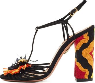 Aquazzura Sandali con cinturino a T - Nero