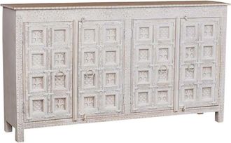 Wanderlust Deco Aparador acabado artesanal 186x40x102 blanco