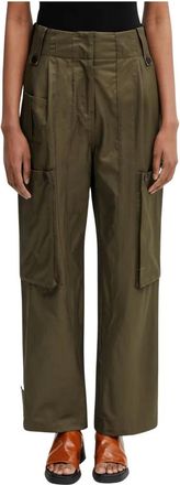 Andersson Bell Utility Cargo Broek - Dames - Straight fit broeken - Groen - M - Katoen - Broeken